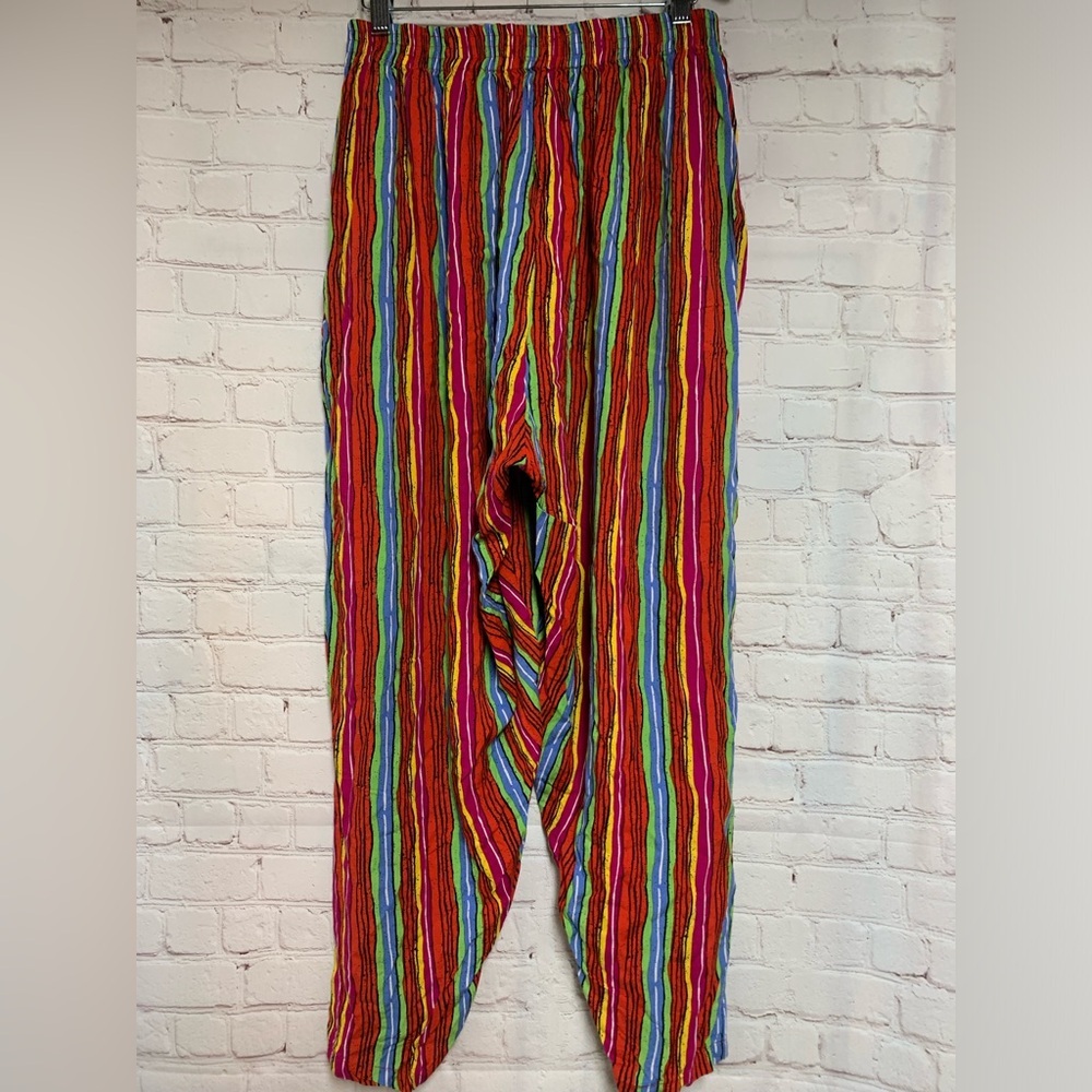 Vintage WeBeBop Striped MC Hammer Harem Pants Size 1X 36”​ - Picture 4 of 4